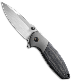 WE Knife Co. Evoke Frame Lock Knife Blue Titanium - Blade HQ