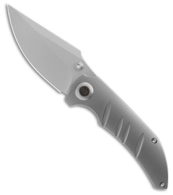 WE Knife Co. Riff-Raff Knife - Polished Bead Blasted Titanium (Bead Blasted)