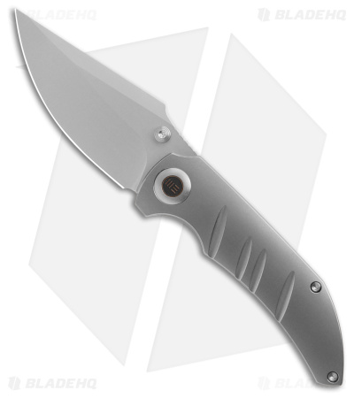 WE Knife Co. Riff-Raff Knife - Polished Bead Blasted Titanium (Bead Blasted)