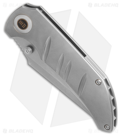 WE Knife Co. Riff-Raff Knife - Polished Bead Blasted Titanium (Bead Blasted)
