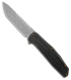 WE Knife Co. Shadowfire Frame Lock Knife Bronze/Black Titanium (3.9" Dama)