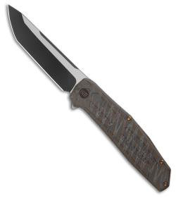 WE Knife Co. Shadowfire Frame Lock Knife Tiger Stripe Flamed (3.9" Two-Tone)