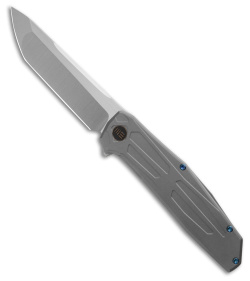 WE Knife Co. Shadowfire Frame Lock Knife Titanium (3.9" Satin) WE22035-2