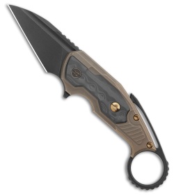 WE Knife Co. Yardbird  Button Lock Knife Titanium + Rose CF (2.4" Black SW)