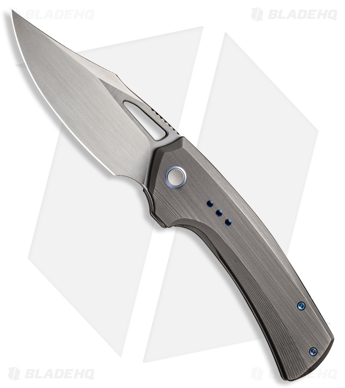 WE Knife Co. Nefaris Frame Lock Knife Hand Rubbed Titanium (3.5" Hand Satin)