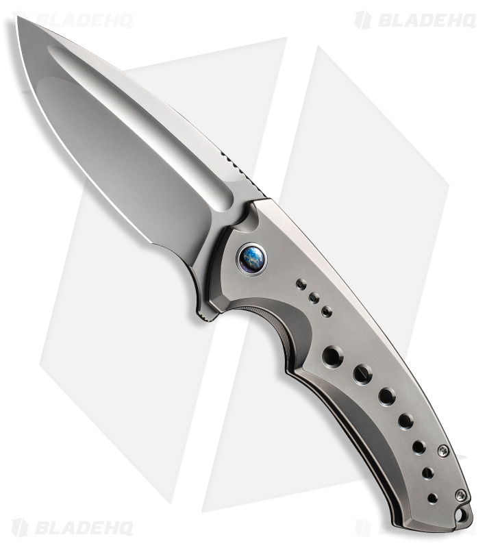 WE Knife Co. Nexusia Frame Lock Knife Bead Blast Titanium (4" BB) WE22044-4