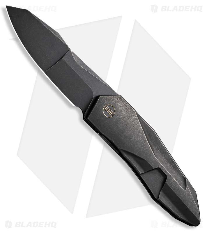 WE Knife Co. Cecchini Solid Frame Lock Knife Black Titanium (3.9" Black SW)