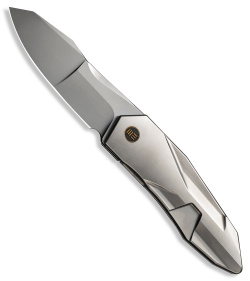 WE Knife Co. Cecchini Solid Frame Lock Knife Gray Titanium (3.9" Bead Blast)