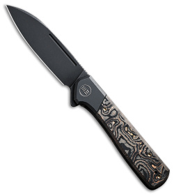 WE Knife Co. Soothsayer Frame Lock Knife Cu CF/Black Ti  (3.5" BSW) WE20050-2