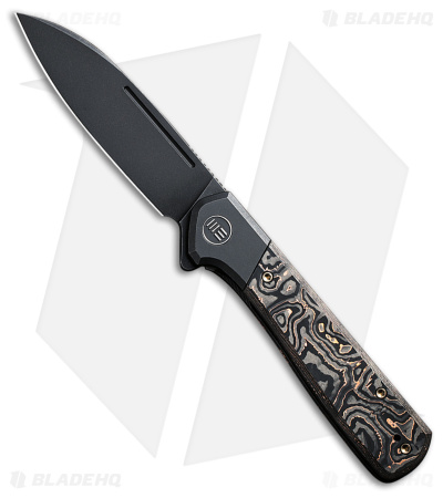 WE Knife Co. Soothsayer Frame Lock Knife Cu CF/Black Ti  (3.5" BSW) WE20050-2
