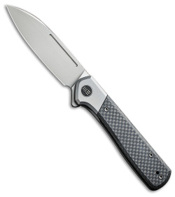 WE Knife Co. Soothsayer Frame Lock Knife Twill CF/Gray Ti  (3.5" BB) WE20050-1