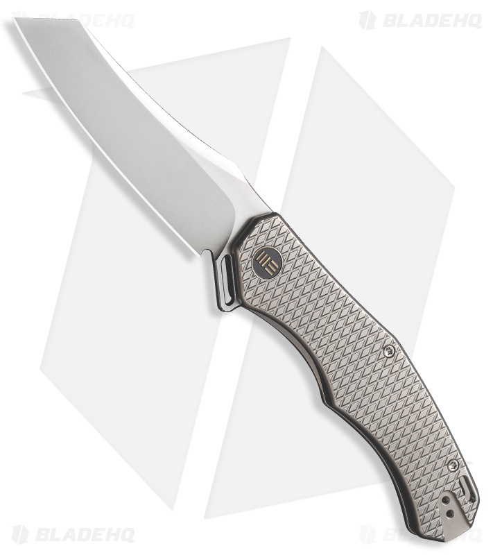 WE Knife Co. RekkeR Frame Lock Knife BB Titanium (3.6" BB Satin) WE22010G-2