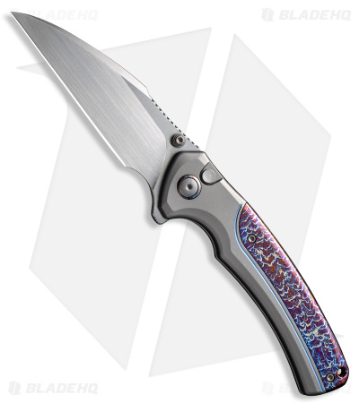 WE Knife Co. Ziffius Knife Gray + Flamed Ti Satin Blade HQ