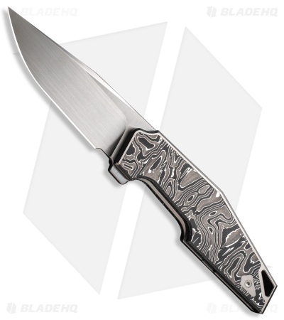 WE Knife Co. OAO Flipper Knife Integral Titanium/Aluminum Foil (3.4" Satin)