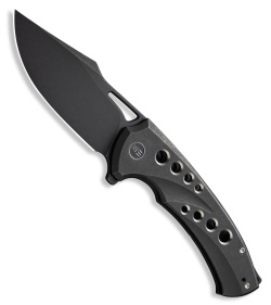 WE Knife Co. Swiftfin Frame Lock Knife Black Titanium (3.8" Black SW)