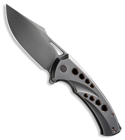 We Knife Co. WE Knife Co. Swiftfin Frame Lock Knife Polished Gray Ti (3.8" Polished Gray) - $349.00 at Blade HQ