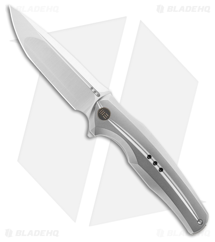 WE Knife Co. 601X Frame Lock Knife Polished/BB Titanium (3.82" Hand Satin)