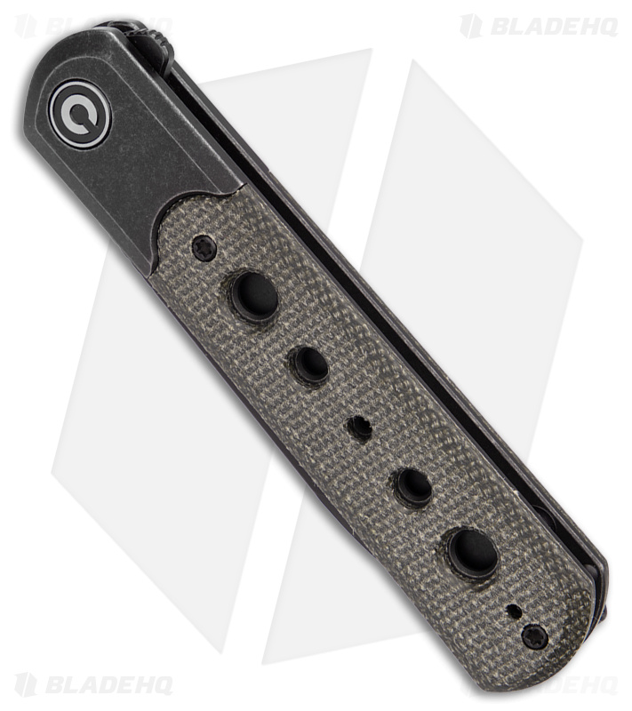 CIVIVI Banneret Frame Lock Knife Green Canvas Micarta/Steel (3.7" BW) C20040-1