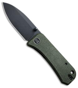 WE Knife Co. Banter Liner Lock Knife Green Micarta (2.9" Black SW) 2004J