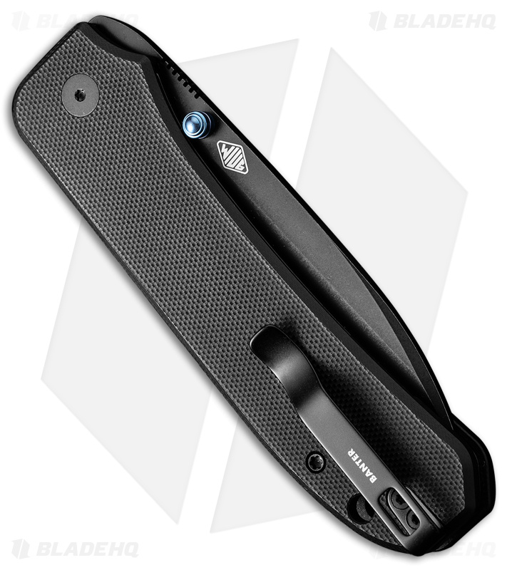 WE Knife Co. Big Banter Liner Lock Knife Black G-10 (3.69" BW 20CV)