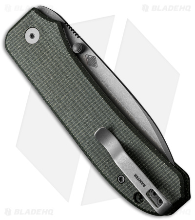 WE Knife Co. Big Banter Liner Lock Knife Green Micarta (3.69" SW 20CV) WE21045-2