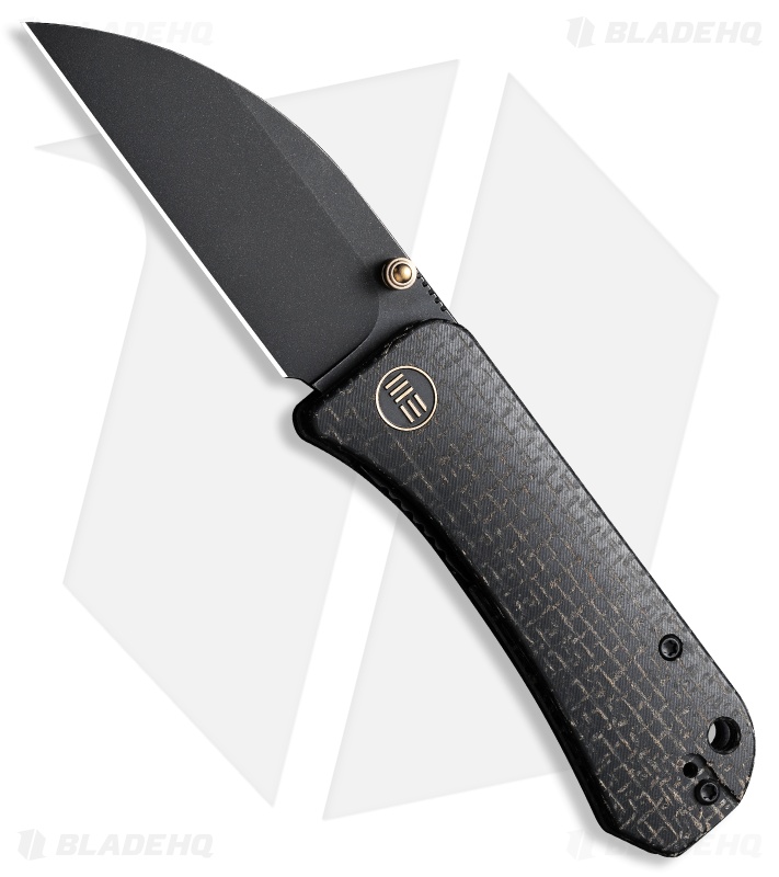 WE Knife Co. Banter Wharncliffe Liner Lock Knife Black Micarta (2.9" Black SW)