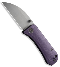 WE Knife Co. Banter Wharncliffe Liner Lock Knife Purple Micarta (2.9" SW)