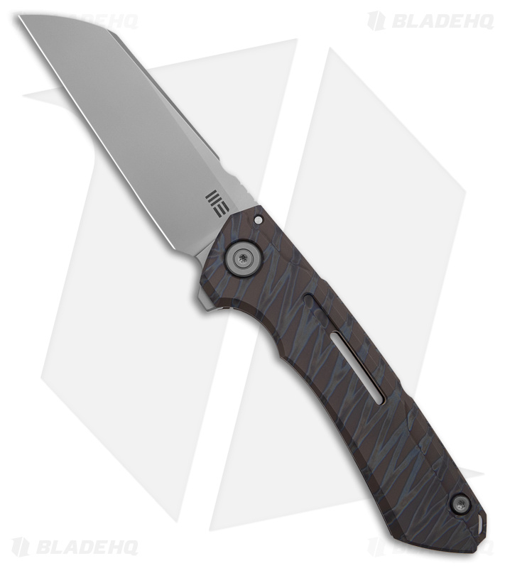 WE Knife Co. SNECX Mini Buster Flipper Knife Tiger Stripe Ti (3.5" BB) 2003C