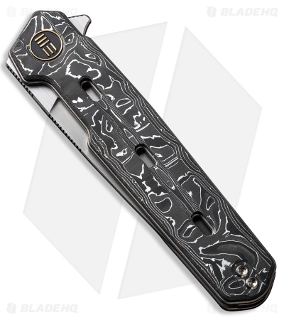WE Knife Co. Navo Liner Lock Knife Aluminum Carbon Fiber (3.25" Hand Satin)