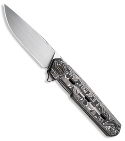 WE Knife Co. Navo Liner Lock Knife Aluminum Carbon Fiber (3.25" Hand Satin)