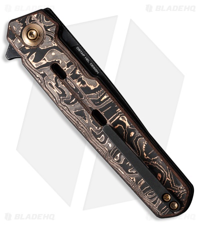 WE Knife Co. Navo Liner Lock Knife Copper Foil Carbon Fiber (3.25" Black SW)