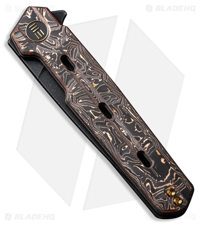 WE Knife Co. Navo Liner Lock Knife Copper Foil Carbon Fiber (3.25" Black SW)