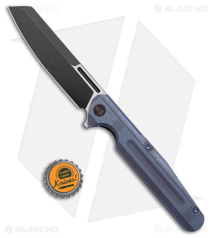 WE Knife Co. Reiver Frame Lock Knife Blue Titanium (3.97" BSW) WE16020-4