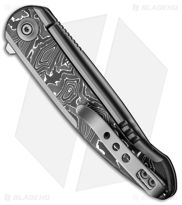 WE Knife Co. Smooth Sentinel Frame Lock Knife Titanium/Aluminum CF (3" BB 20CV) 
