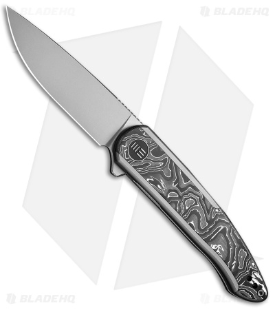 WE Knife Co. Smooth Sentinel Frame Lock Knife Titanium/Aluminum CF (3" BB 20CV) 