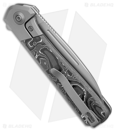 WE Knife Co. Soothsayer Frame Lock Knife Al CF/Gray Ti (3.5" BB) WE20050-3
