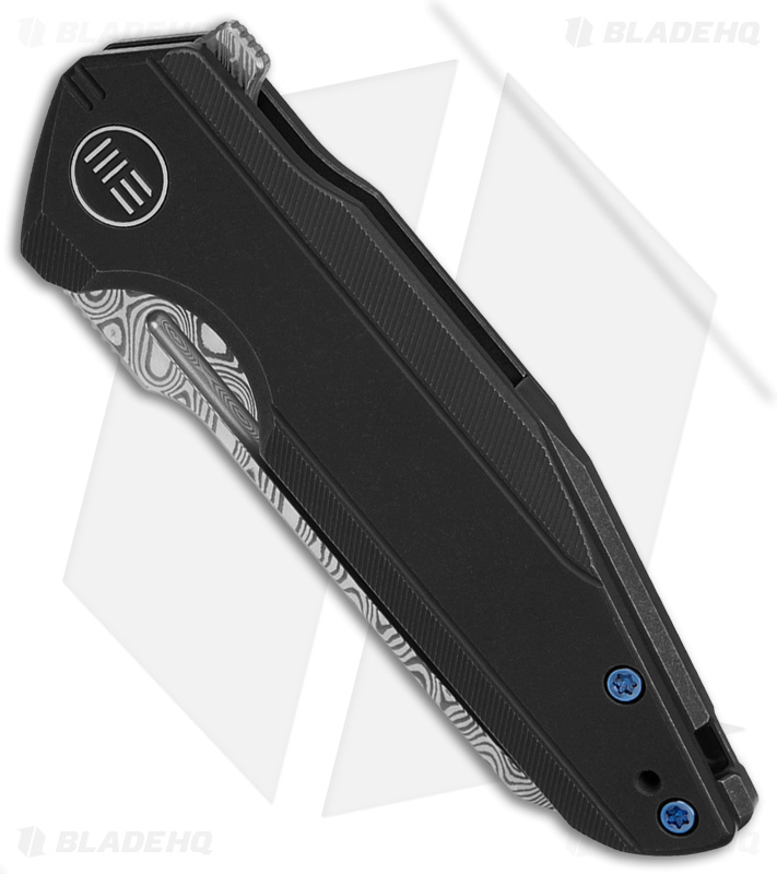 WE Knife Co. StarHawk Frame Lock Knife Black Ti (2.8" Damascus) WE21017-DS1