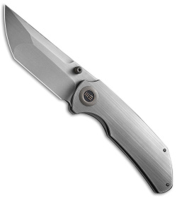 WE Knife Co. Thug XL Frame Lock Knife Gray Titanium (3.35" Gray 20CV) WE20028D-1