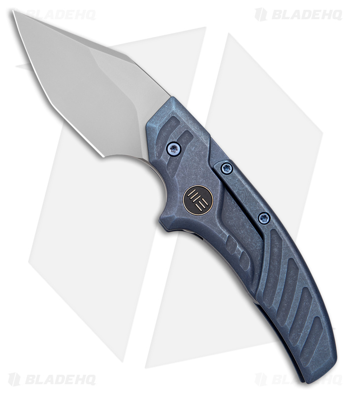 WE Knife Co. Typhoeus Fixed Blade Knife Blue Titanium (2.27" BB) WE21036B-3