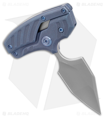 WE Knife Co. Typhoeus Fixed Blade Knife Blue Titanium (2.27" BB) WE21036B-3