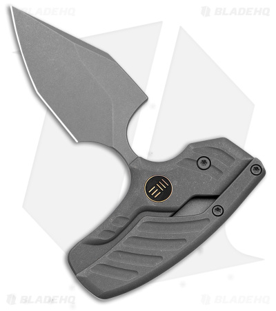 WE Knife Co. Typhoeus Fixed Blade Knife Gray Titanium (2.27" SW) WE21036B-2