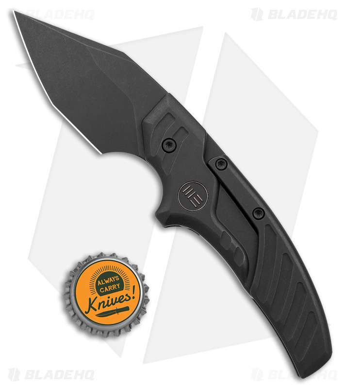 WE Knife Co. Typhoeus Fixed Blade Knife Black Titanium (2.27" BSW) WE21036B-1