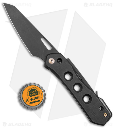 WE Knife Co. SNECX Vision R Superlock Knife Black Titanium (3.5" Black SW)