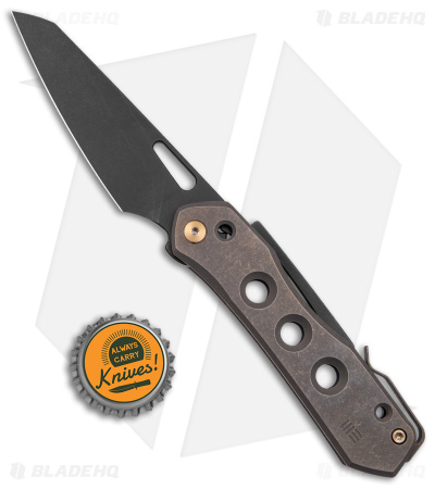 WE Knife Co. SNECX Vision R Superlock Knife Bronze Titanium (3.5" Black SW)