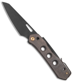 WE Knife Co. SNECX Vision R Superlock Knife Bronze Titanium (3.5" Black SW)