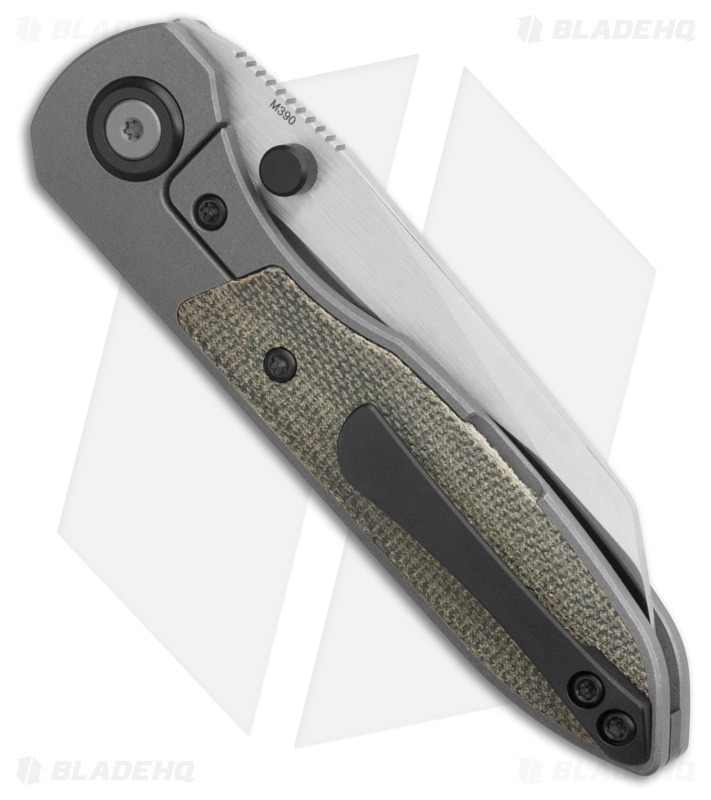Wehr Knives Allie-P Knife Ti/Black Micarta/Satin - Blade HQ