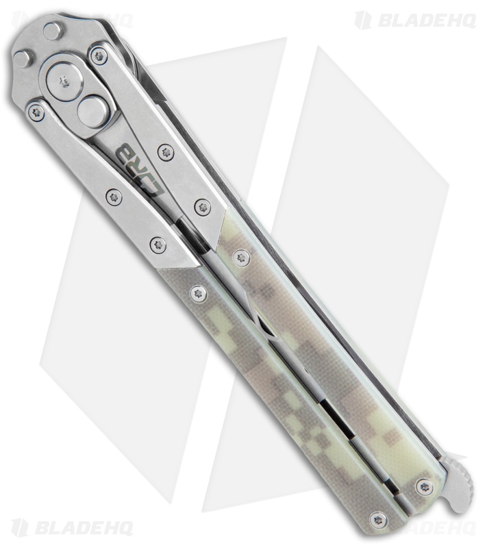 CRJB Cutlery Automatic Butterfly Tool Camo G-10 (4" SW) J1908-CG