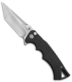 Brian Tighe & Friends Large Tighe Fighter Tanto Flipper Blk G-10 (3.7" Satin/SW)