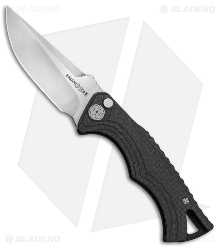Brian Tighe & Friends Small Tighe Fighter Automatic Knife Carbon Fiber (3" SW)