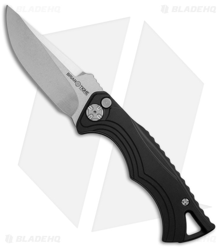 Brian Tighe & Friends Small Tighe Fighter Automatic Knife Black/Gray (3" SW)